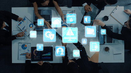 Cyber security protection and cyber security strategies against cyber threats, system hacks,...