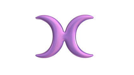 3d render of chrome k-pop shape y2k inspired