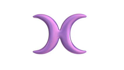 3d render of chrome k-pop shape y2k inspired