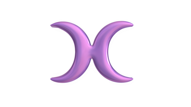 3d render of chrome k-pop shape y2k inspired