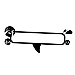 black sad cry icon speech bar frame