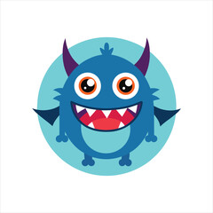  Adorable Halloween Monster Cartoon Logo Template