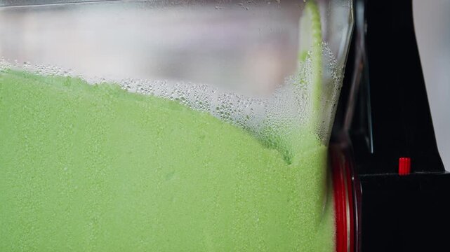 Colorful ice cream slushy smoothie machine