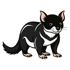 Cartoon Tasmanian devil illustration on a white background