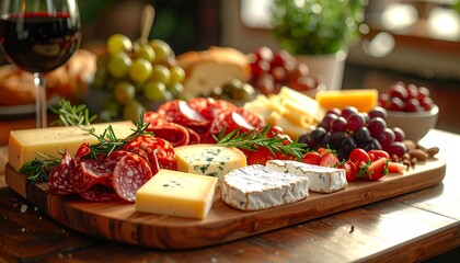 Gourmet cheese and charcuterie board (1)