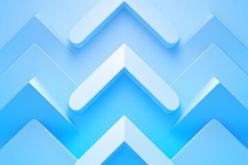 Fototapeta premium Abstract geometric pattern of blue and white chevron shapes