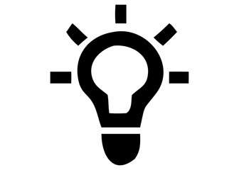 Creative light bulb idea icon vector illustration