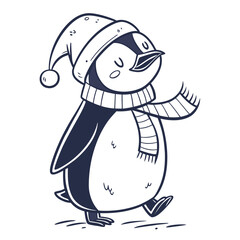 penguin with ice cream