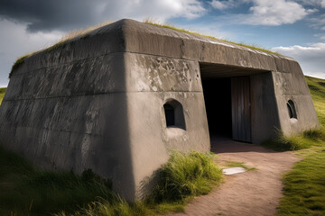 concrete bunker