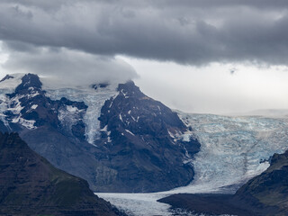 mountains and glacier in Iceland