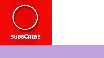 Clean Animated Subscribe End Screen Template