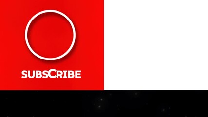 Clean Animated Subscribe End Screen Template