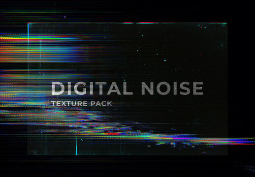 Digital Glitch Noise Textures