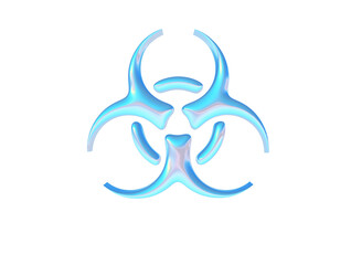 3d render of chrome k-pop shape y2k inspired