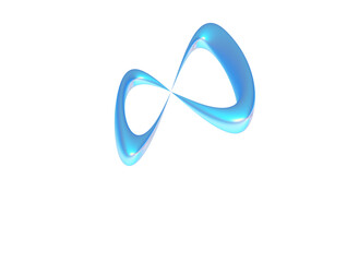 3d render of chrome k-pop shape y2k inspired