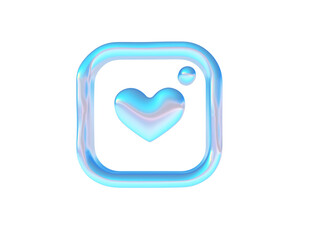 3d render of chrome k-pop shape y2k inspired