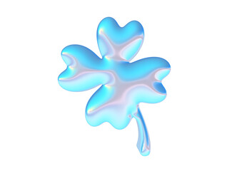 3d render of chrome k-pop shape y2k inspired