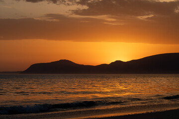 Pôr do sol na praia