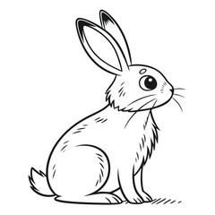 Obraz premium vector illustration of a bunny