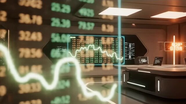 Financial Numerical Data Grid Tracking a Trajectory in a Lab