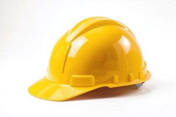 Safety helmet for construction on a white background