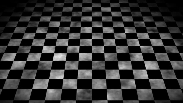 Dirty checkered floor animated background