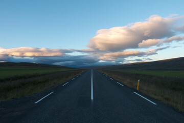 Naklejka premium Strasse in Island