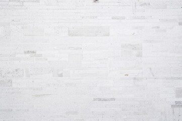 Fototapeta premium Bright White Stone Brick Wall Surface, Contemporary Tile Design Texture