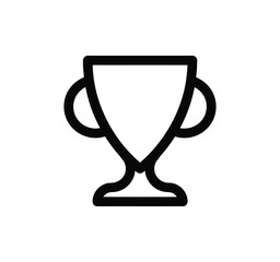 Award & Trophy Cup Icon Set. Collection of winning and achievement icons. Symbols of trophies, medals, prizes, and champions in vector illustration.