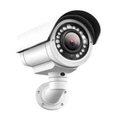 Modern white security camera shot