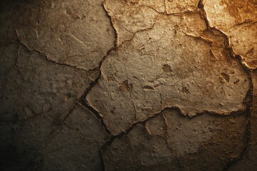 Detailed view of a fractured surface