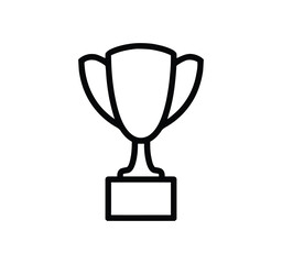 Award & Trophy Cup Icon Set. Collection of winning and achievement icons. Symbols of trophies, medals, prizes, and champions in vector illustration.