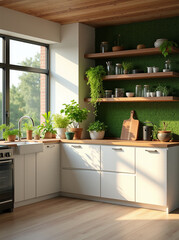Eco-Friendly Smart Kitchen Design