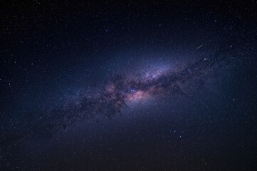 Fototapeta premium Nighttime celestial panorama of the Milky Way galaxy