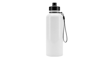 Obraz premium Modern reusable water bottle on isolated on white background