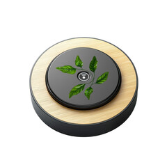 Smart home device with leaf design for eco technology