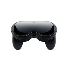 Sleek black augmented reality headset for immersive gaming