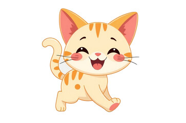 Obraz premium vector illustration of a cat