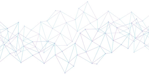 Abstract geometric minimalistic design with connecting the dots and lines. Structure molecule and communication. Big Data Visualization. technologies and sharing data as abstract concept.