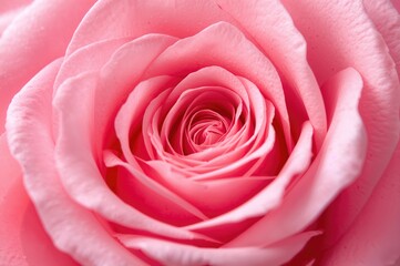 Fototapeta premium Floral theme, celebration invite design - Blurred, artistic flower backdrop, delicate rose petals in pink. Close-up bloom background for festive decoration