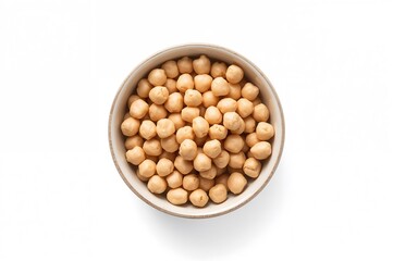 Cooked organic chickpeas served in a bowl