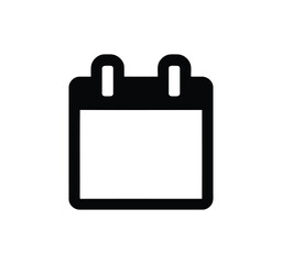 A line-style calendar web icon. Calendar and Date Linear Icons Collection: Timetable, Months, Days, Weeks, Reminders, Deadlines, Planning, and Time Management Vector Illustration