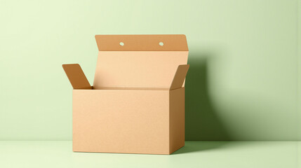 Extra-Large Kraft Card Box on Sage Green Wall