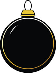 Green Christmas Tree Ornament Ball with Gold Cap