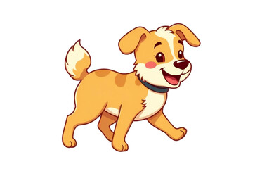 Fototapeta premium Cute cartoon Dog illustration graphic vector clipart