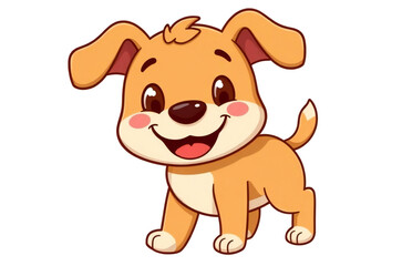 Cute cartoon Dog illustration graphic vector clipart