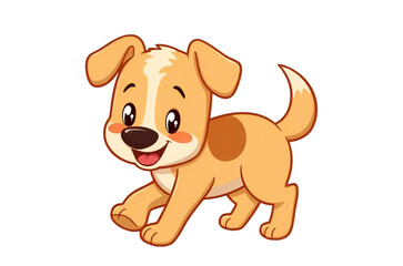 Cute cartoon Dog illustration graphic vector clipart