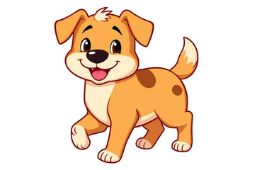 Fototapeta premium Cute cartoon Dog illustration graphic vector clipart