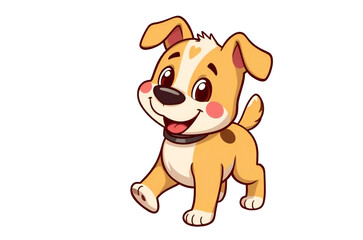 Fototapeta premium Cute cartoon Dog illustration graphic vector clipart