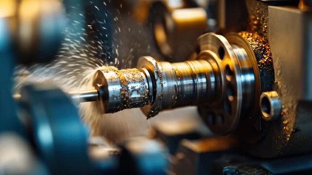 Industrial machinery at work, suitable for editorial or business use